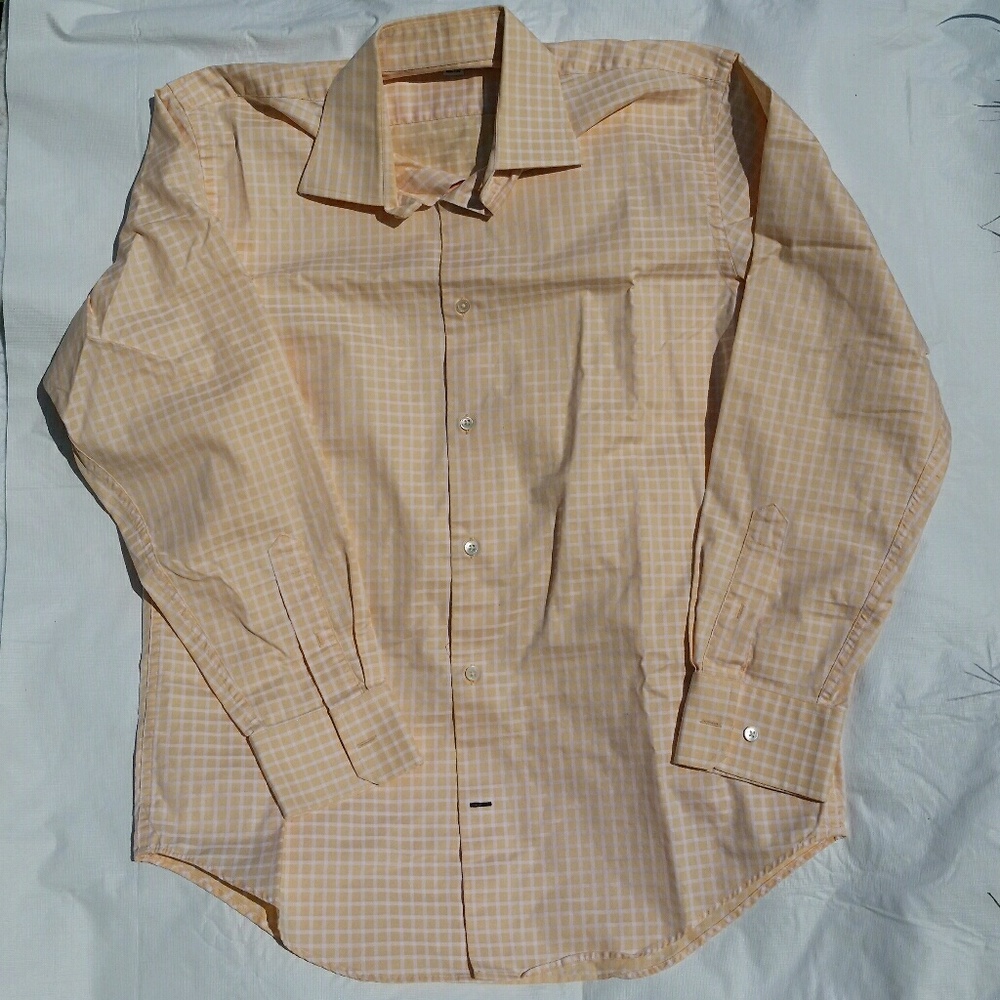 Light orange check BR shirt